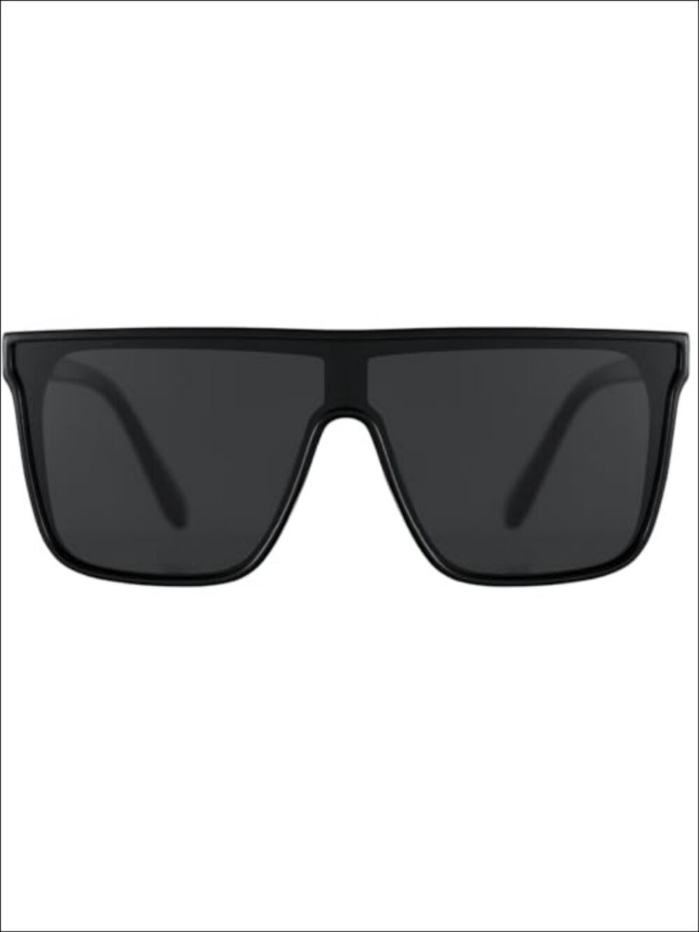 Polarized Oversized Square Sunglasses Full-frame Flat Top Design